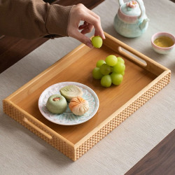 Wooden Tray Set 3 Pcs